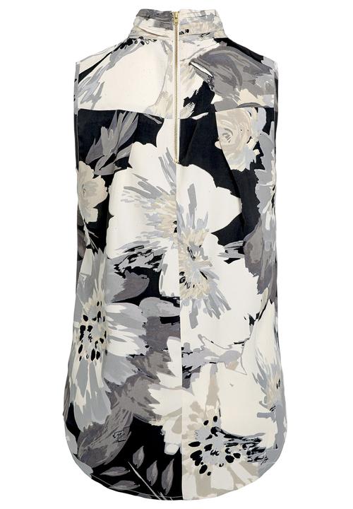 Next - Monochrome high-neck top Black/White