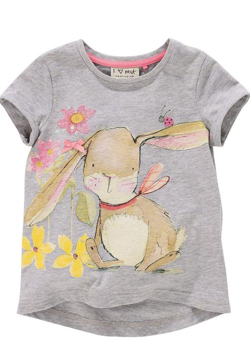 Next - Bunny Top Pale Grey