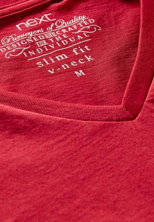 Next - V-neck T-shirt Red