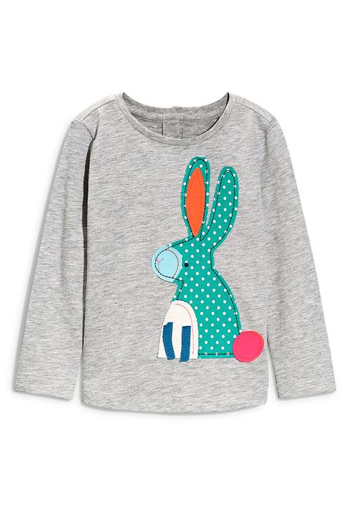 Next - Grey Bunny T-Shirt Pale Grey