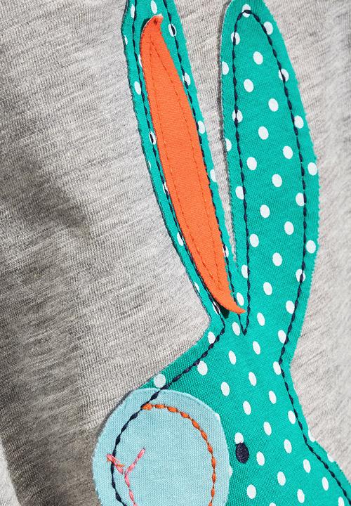 Next - Grey Bunny T-Shirt Pale Grey