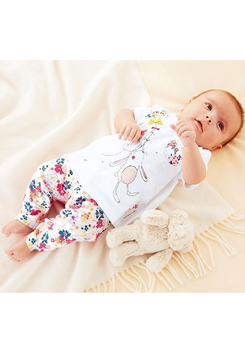 Next - Bunny Top And All Over Print Leggings Set Multi-Colour