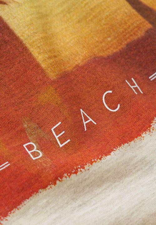 Next - Beach Print T-shirt Multi-colour