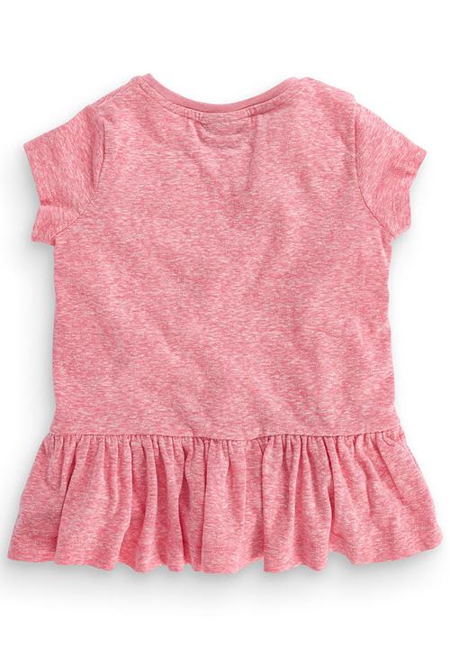 Next - Peplum Tunic Mid Pink