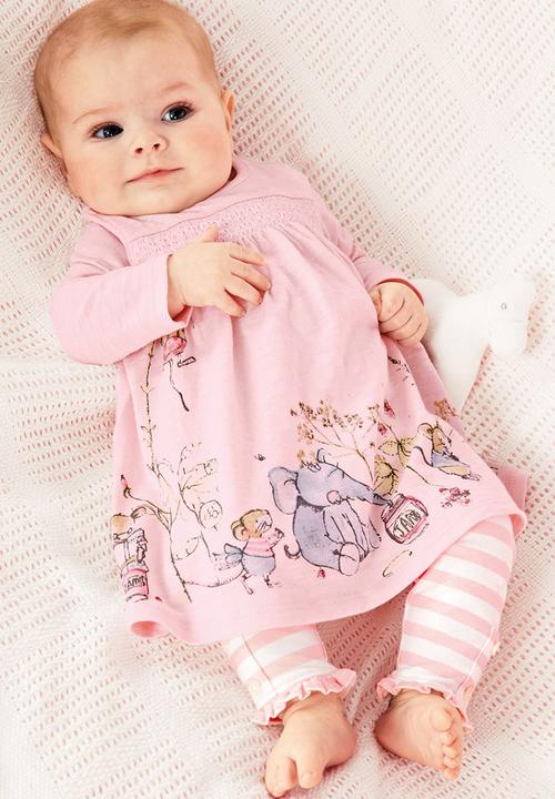 Next - Animal Scene Tunic And Leggings Set Pale Pink