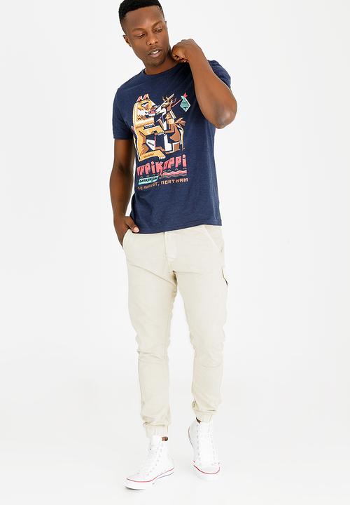 OppiKoppi - Crew Neck Melange Tshirt Navy