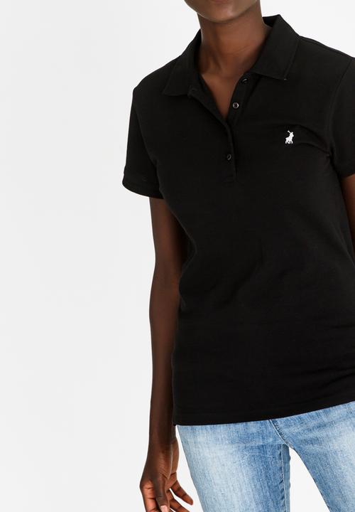POLO - Margot short sleeve pony golfer - Black