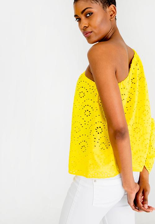 ONLY - Sabah One Shoulder Top Yellow
