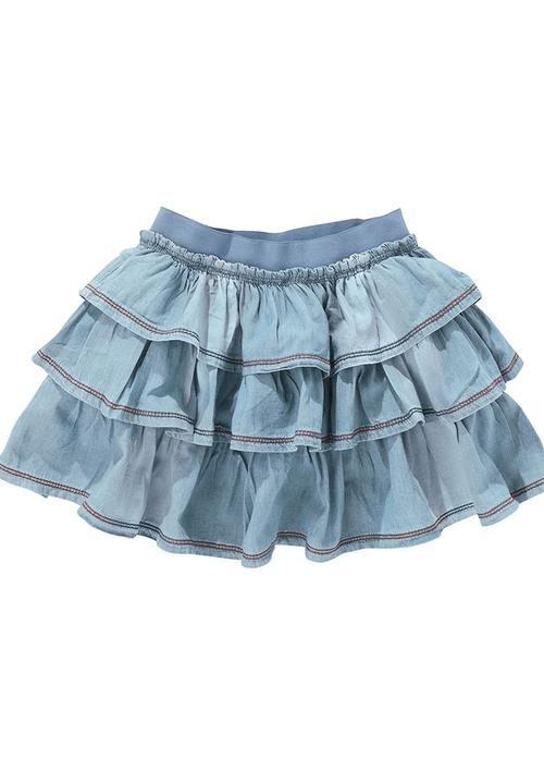 Next - Denim Ra-Ra Skirt Pale Blue