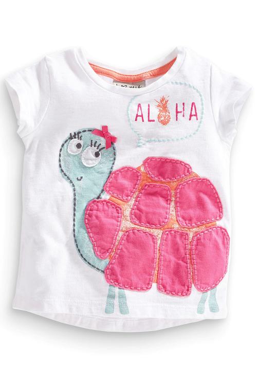 Next - Turtle Applique T-shirt Multi-Colour