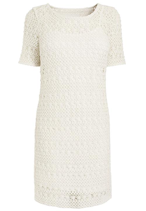 Next - Crochet tunic in stone Stone/Beige