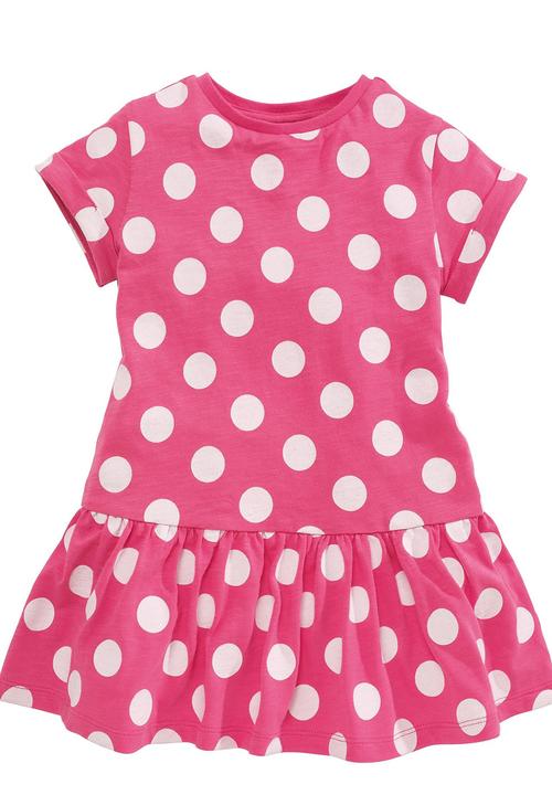 Next - Spot Dress Mid Pink