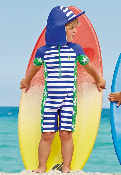 Next - Sunsafe Suit And Hat Set Green