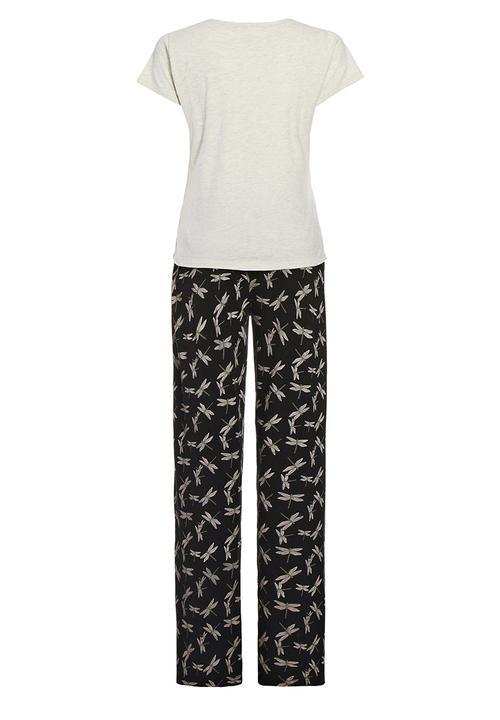 Next - Dragonfly-print pyjama set Black/White