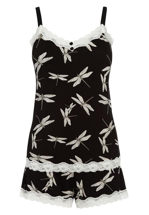 Next - Dragonfly printed set Black/White