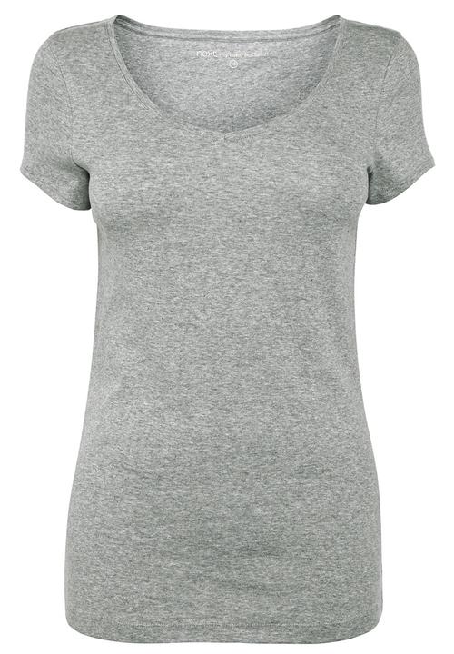 Next - V-neck T-shirt mid Grey