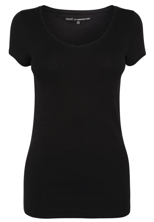 Next - V-neck T-shirt Black