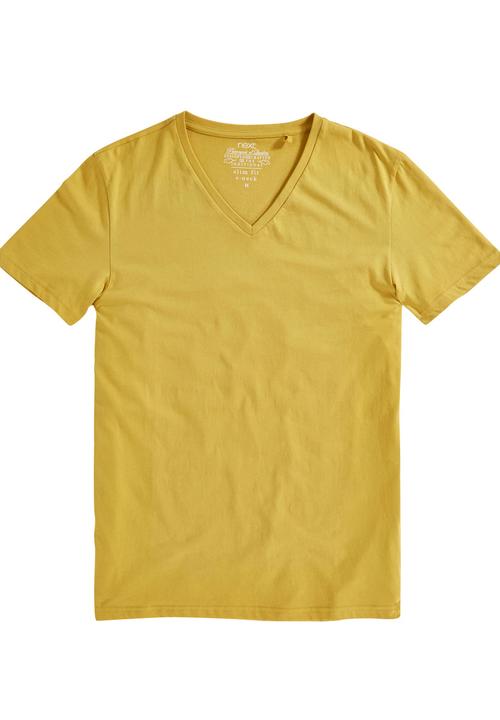 Next - V-neck T-shirt Yellow