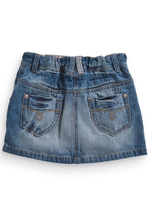 Next - MId wash denim skirt Mid Blue