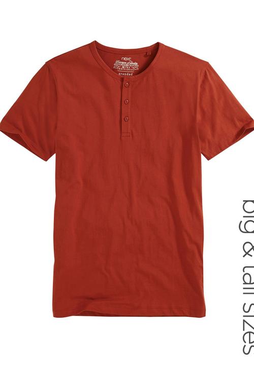 Next - Grandad T-shirt Brown