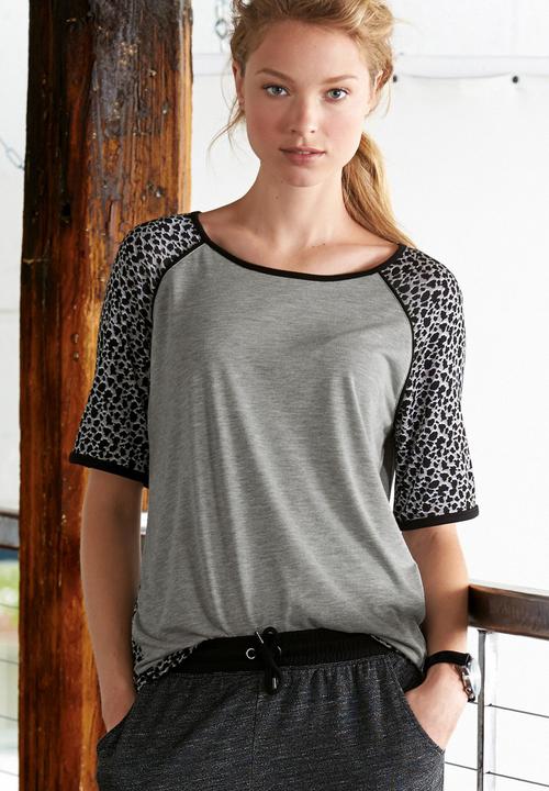 Next - Colourblock T-shirt Animal-print