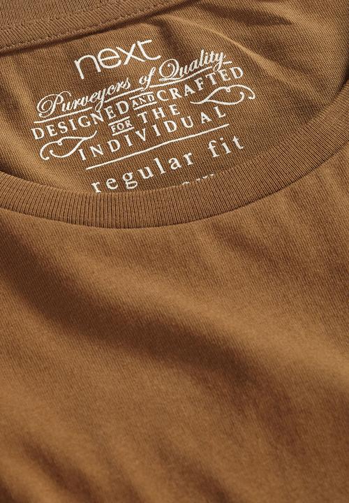 Next - Crew-neck T-shirt Brown