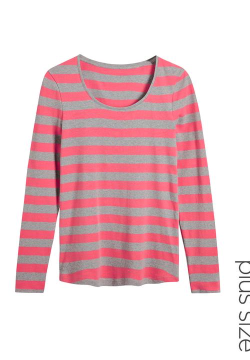 Next - Stripe Basic T-shirt Grey