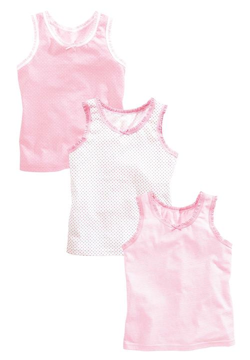 Next - 3-pack Pink and White Vests