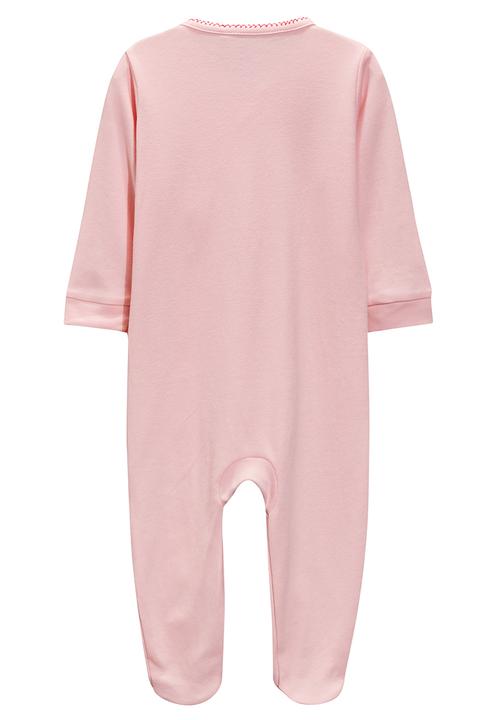 Next - Three Pack Pink Character Sleepsuits Pale Pink