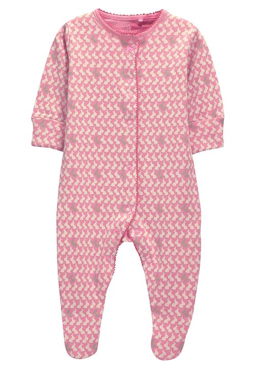 Next - Three Pack Pink Character Sleepsuits Pale Pink
