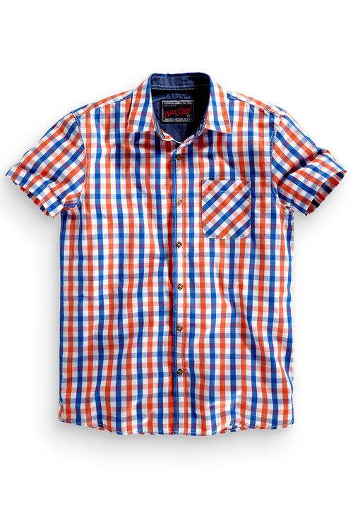 Next - Gingham Short Sleeve Shirt Multi Colour