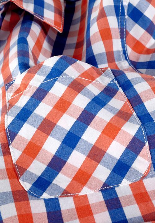Next - Gingham Short Sleeve Shirt Multi Colour
