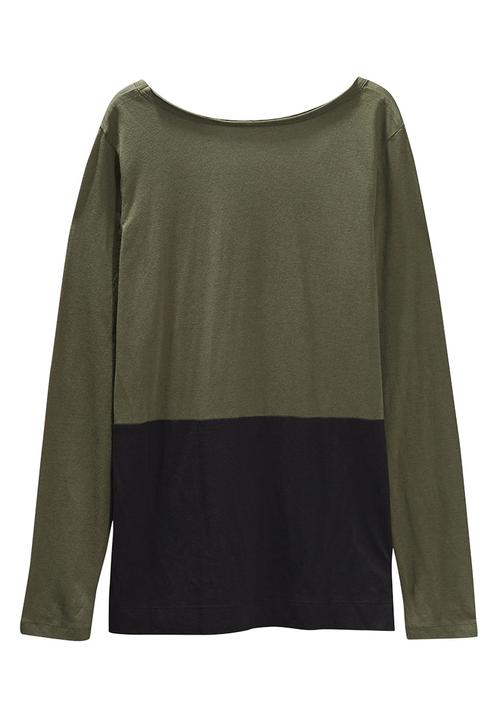 Next - V-Neck Modal Blend Long Sleeve Top Black
