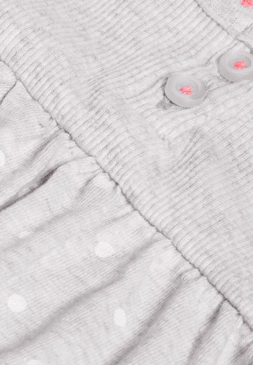 Next - Spot Jersey Dress Pale Grey Pale Grey