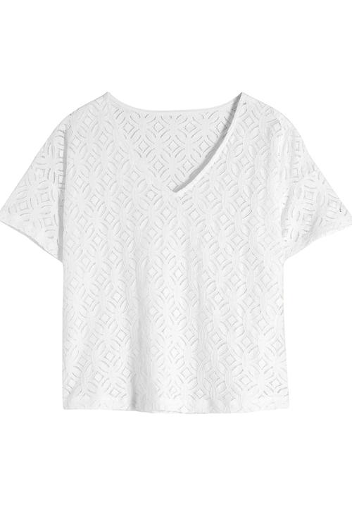 Next - Lace T-shirt White