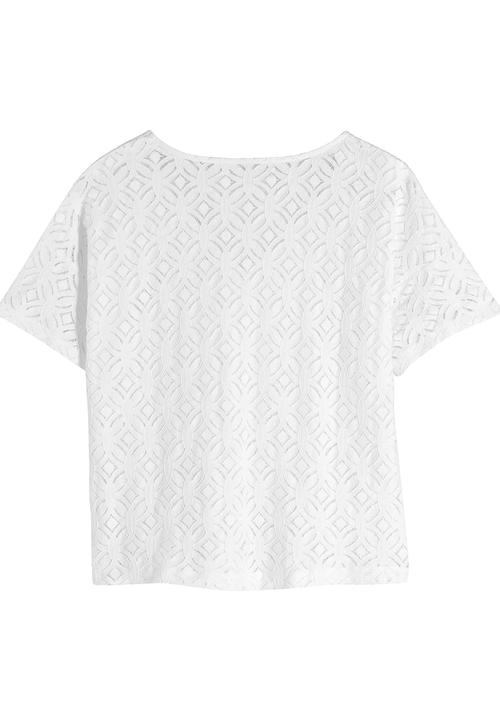 Next - Lace T-shirt White