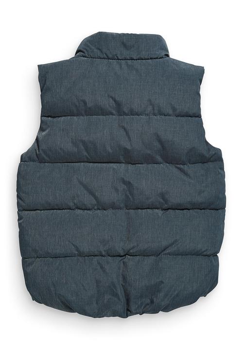 Next - Denim look gilet Mid Blue