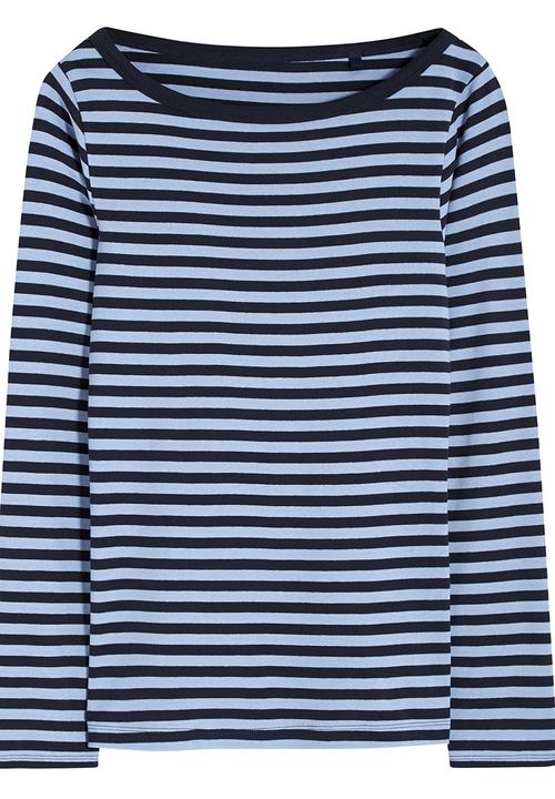 Next - Striped long sleeve t-shirt Mid Blue