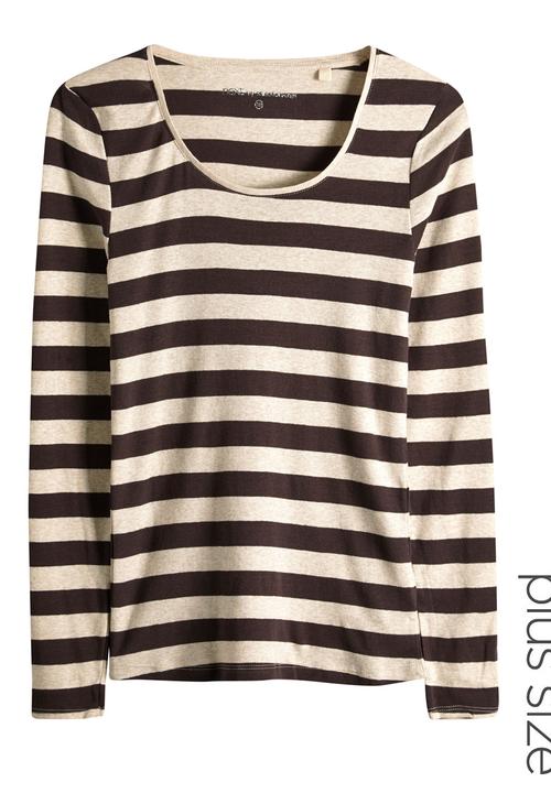 Next - Stripe Basic T-shirt Mid Brown