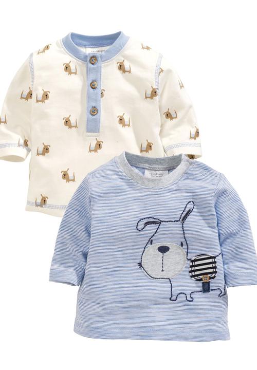 Next - 2-pack Dog T-shirt Blue/White