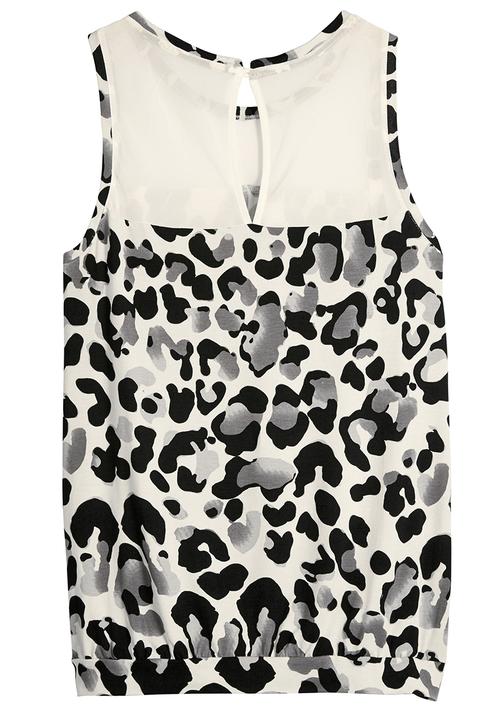 Next - Monochrome Animal-print Cami Black and White