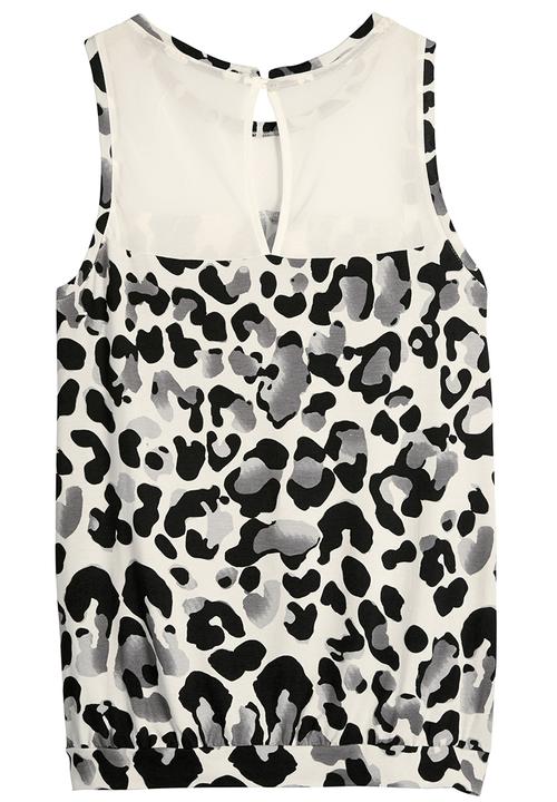 Next - Monochrome Cami Animal Print Black and White
