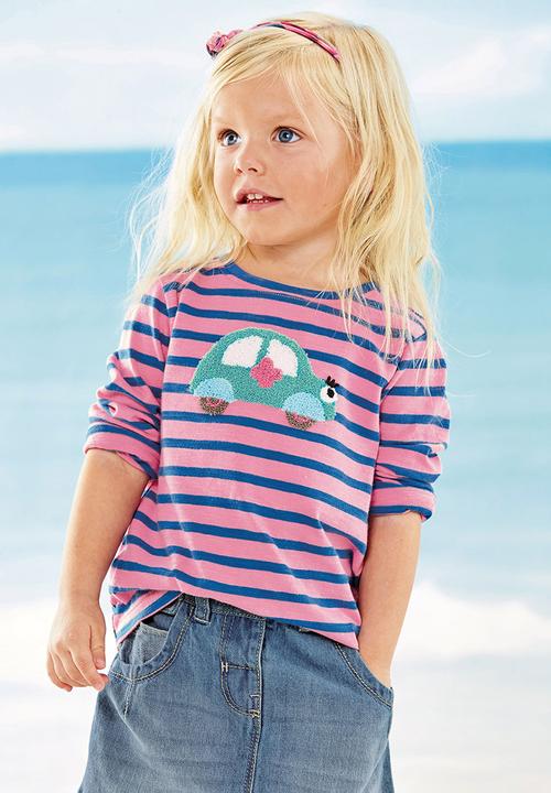 Next - Bouclé Car Long-sleeve T-shirt Multi-colour