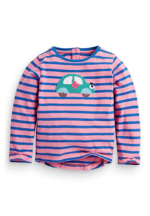 Next - Bouclé Car Long-sleeve T-shirt Multi-colour