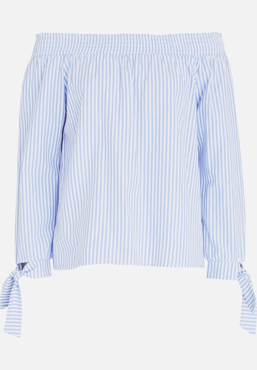 c(inch) - Bardot Blouse Blue
