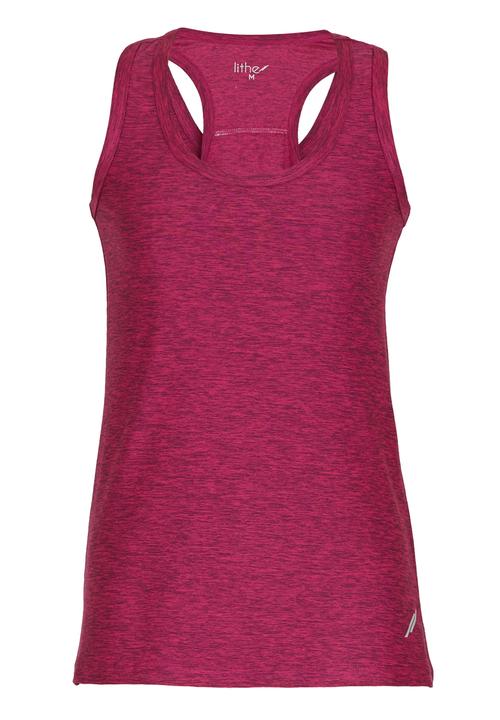 Lithe - Rouche Back Swing Vest Magenta