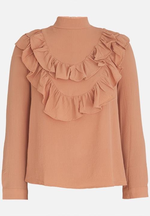 STYLE REPUBLIC - Double Frill Blouse Pale Pink