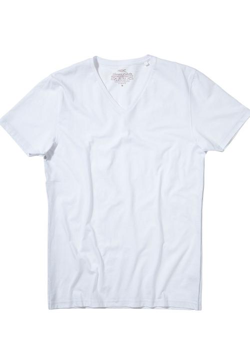 Next - V-Neck Tee White