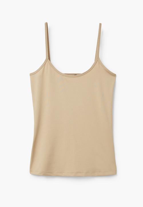 MANGO - Essential Cami Beige