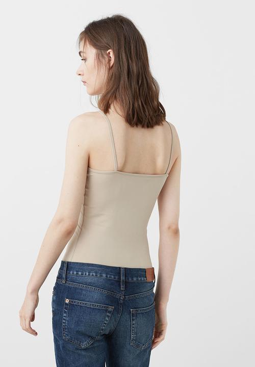 MANGO - Essential Cami Beige